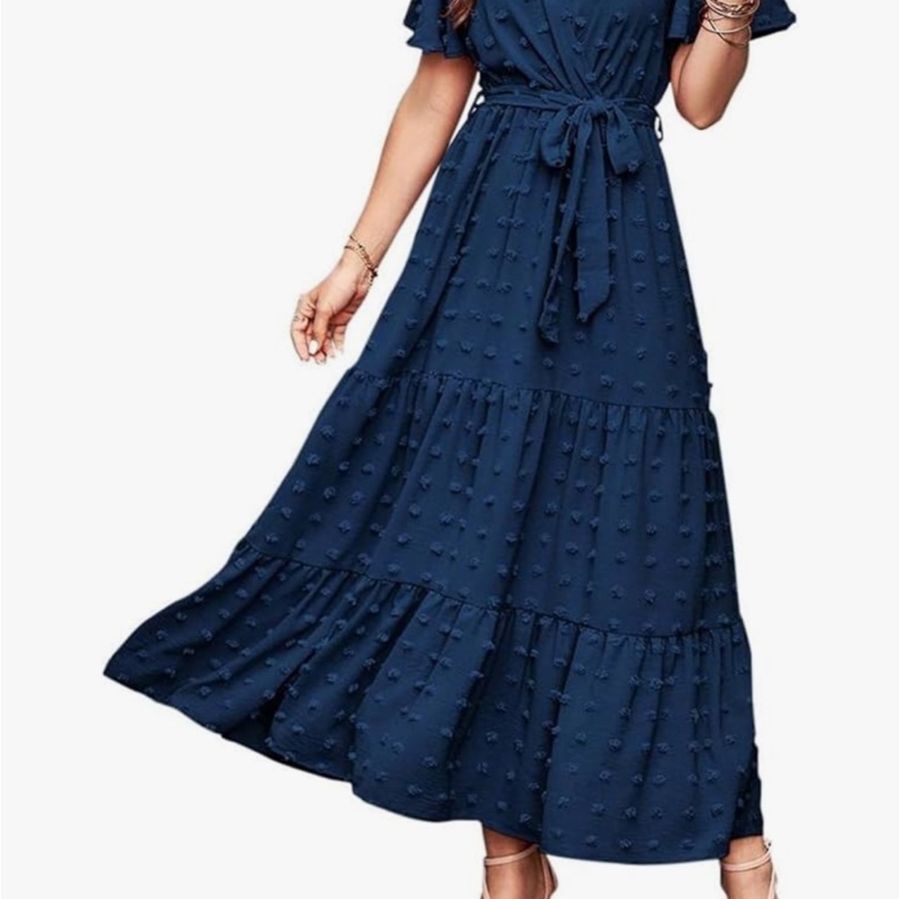 Elegant Navy Blue Maxi Dress